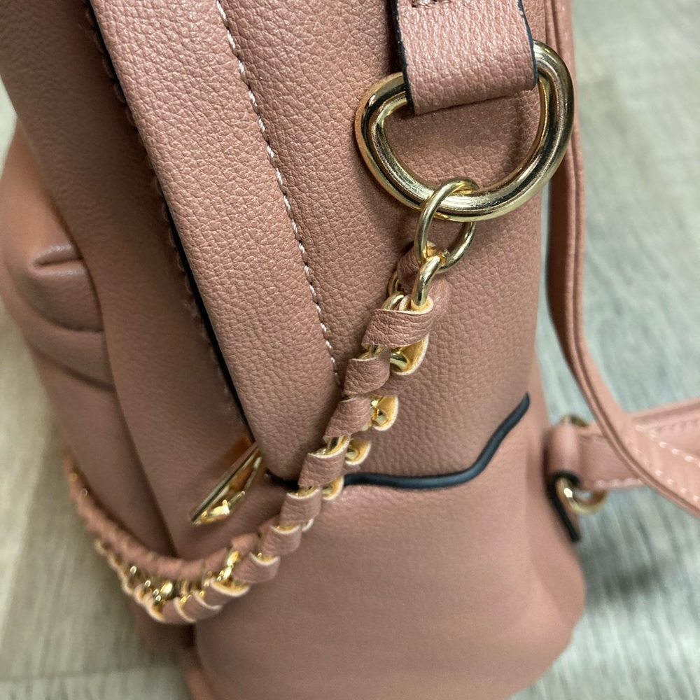 NWT-Alyssa Pink Mini Backpack - Picture 5 of 14